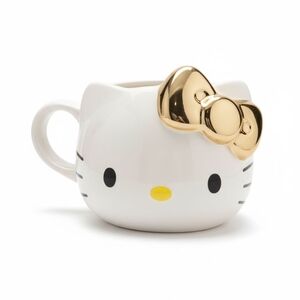 Hello Kitty Ceramic Mug with Gold Bow